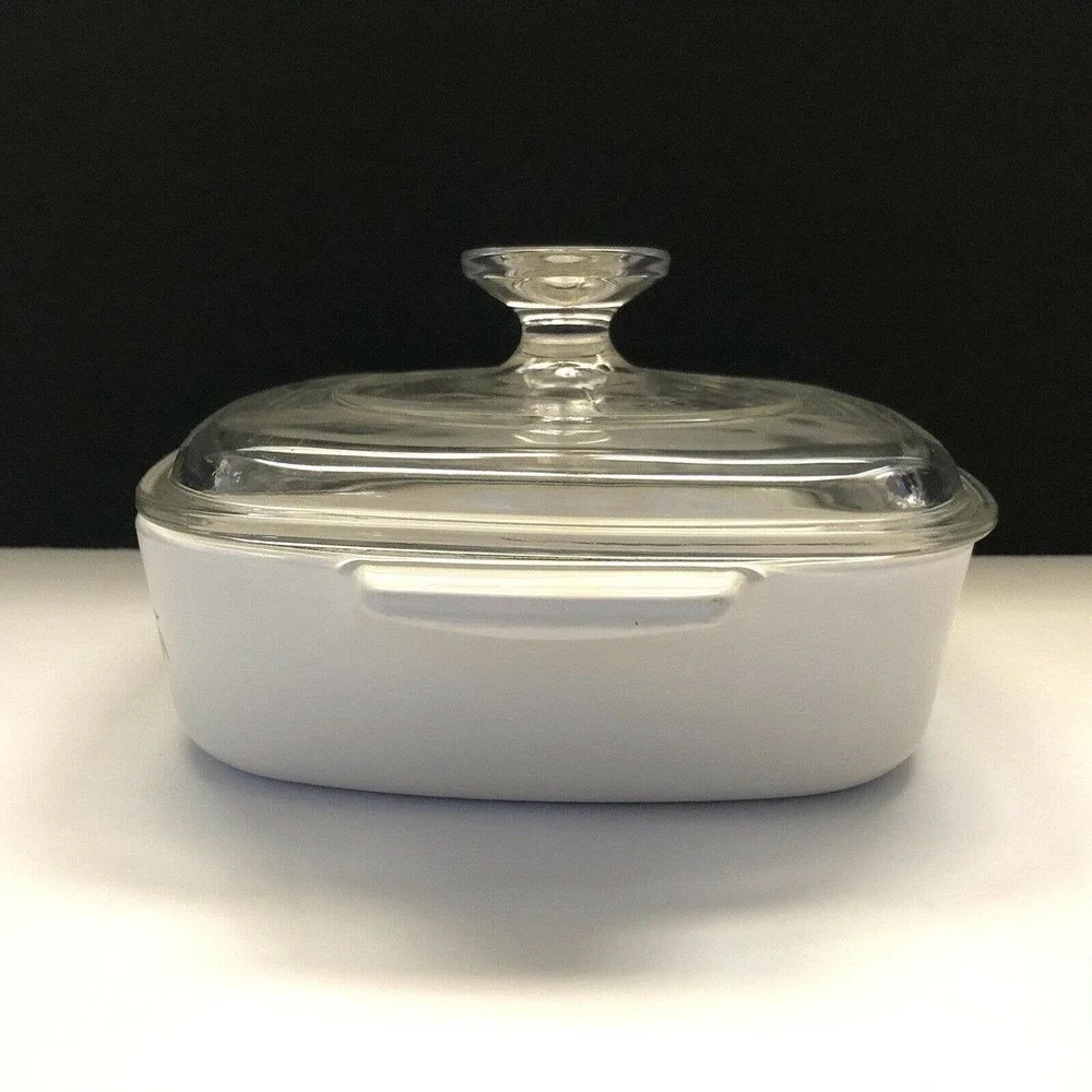 Vtg Corning Spice of life 1 Liter A-1-B L’Echalote Casserole Pyrex Glass Lid A7C
